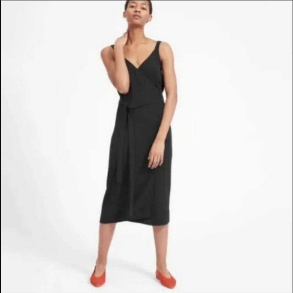Everlane The Japanese Wrap goweave dress